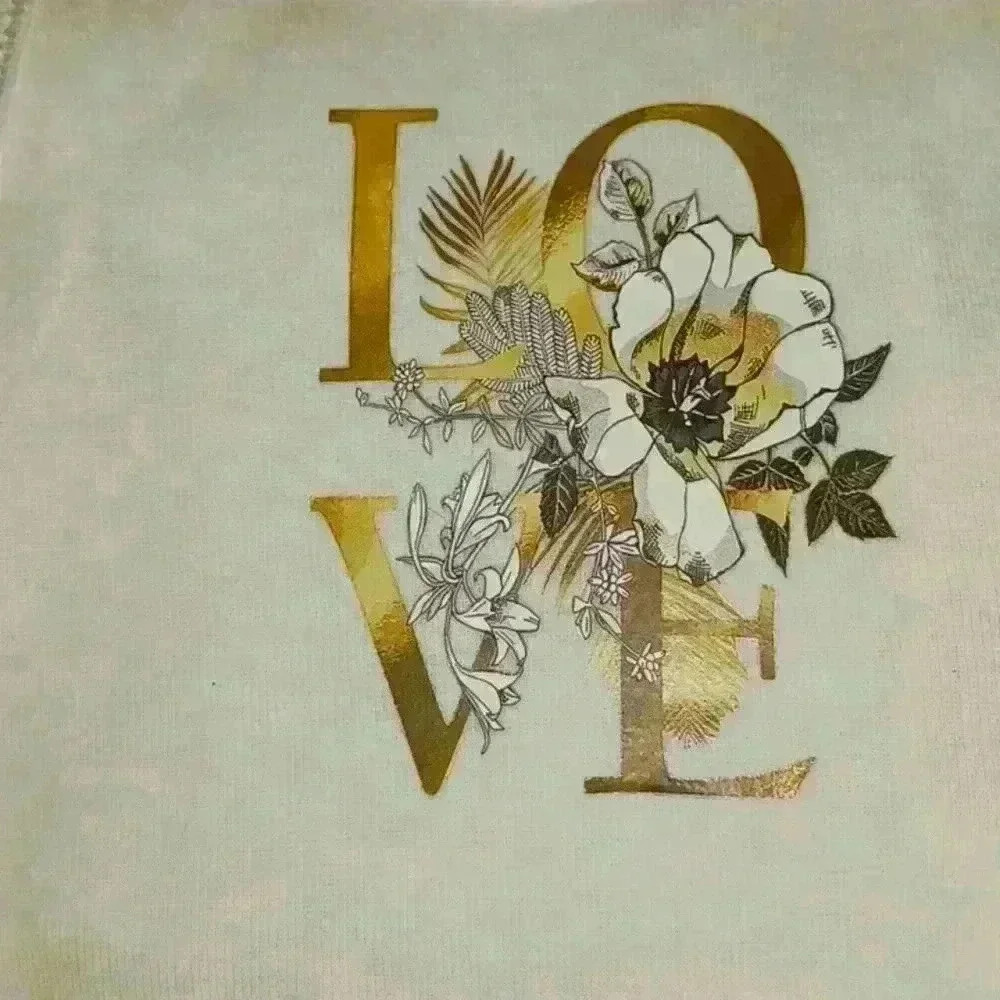 NWOT - Handmade White New Born Bodysuit - LOVE Floral
